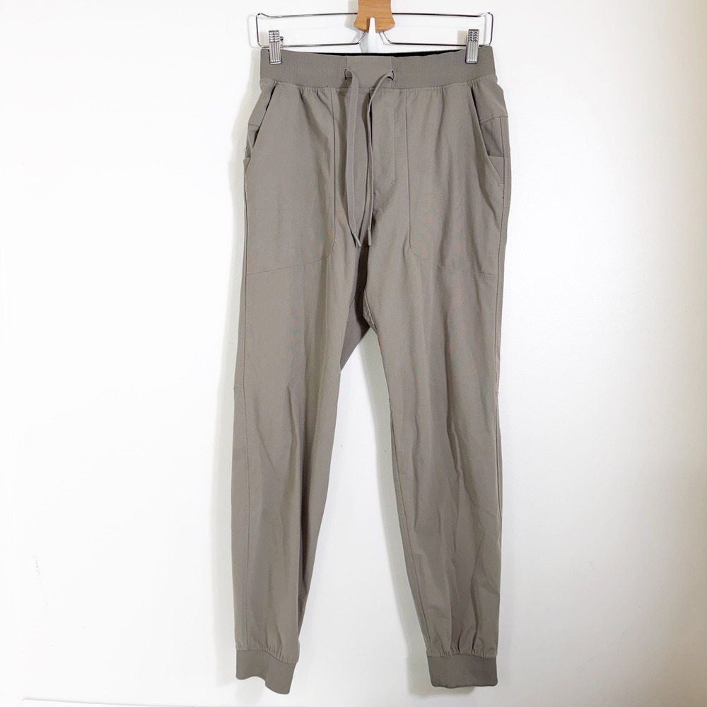 Lululemon ABC Jogger Men Size S Taupe Brown Slim Fit Athletic Pants